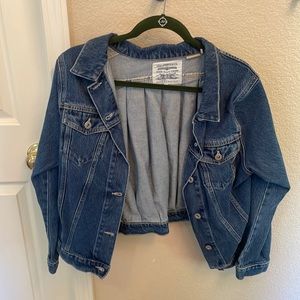 Off shoulder Levis  Made and Crafted denim jacket